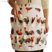 ☜☃ Pockets Egg Collecting Harvest Apron Chicken Farm Work Aprons Carry Duck Goose Egg Collecting Farm Apron Kitchen Garden Aprons