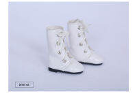 Free Shipping BJD Shoes 16 White High Casual PU Lace Boots For Yosd BJD Dolls WX6-48 Length 4cm Width 1.8cm Doll Accessories