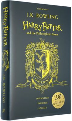 English original Harry Potter 1 hardcover Harry Potter philosophy for the 20th anniversary of Hufflepuff College  S Stone Original English novels of Harry Potter and the Sorcerers stone