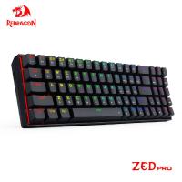 REDRAGON Zed Pro K627P RGB Surpport Bluetooth 5.0 2.4G wireless USB 3 mode Mechanical Gaming Keyboard 78 Keys Compute PC