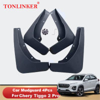 TONLINKER Mudguard สำหรับ Chery Tiggo 2 Pro 2021- Mud Flaps Mudguards Splash Guards Fender รถ Mudflaps 4Pcs รถอุปกรณ์เสริม