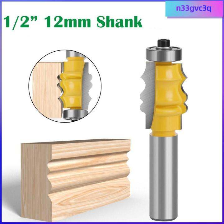 N33GVC3Q Picture Frame Molding Router Bit 12mm 1/2 Shank Power Tools Trimming Cutter High
