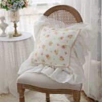 【CW】✤◎  pillows decor home Designer lace ruffle pillowcase chair cushion throw pillow cushions bed pillowcases