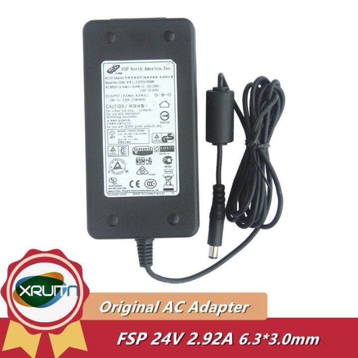 Genuine FSP FSP070RDBM 24V 2.92A AC DC Adapter Charger for Zebra