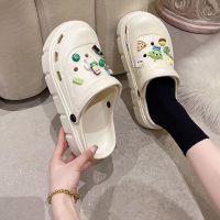 COD DSFEDTGETEER 7.19Bath Lightyear hole shoes womens fashion 2022 beach thick b巴斯光年洞洞鞋女外穿潮2022沙滩厚底防滑包头凉拖鞋