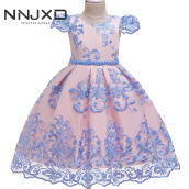 Váy ren thêu hoa kiểu công chúa Tutu dành cho bé gái mặc khi dự tiệc cưới NNJXD - INTL