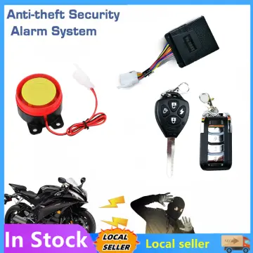 12v Motorcycle Alarm System Horn Scooter Remote Control Engine