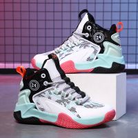 Children Brand Boys Basketball Shoes Thick Sole Non-Slip Girls Kids Sneakers Child Sport Shoes Boy Girl Trainer Basket Boots Top