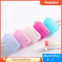 Paqiakoi 5 ชิ้นที่หัวแปรงสีฟันเดินทางครอบคลุมอุปกรณ์ป้องกันแปรงสีฟันหมวกหัวแปรงสีฟันซิลิโคน