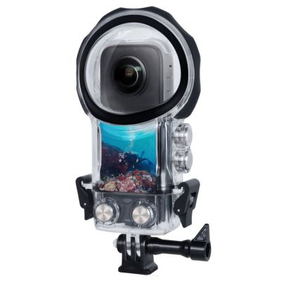 40เมตรเคสห่อหุ้มเคสกล้องกันน้ำสำหรับดำน้ำกล้องแอคชั่นแคมเมราพาโนรามาสำหรับ X3 Insta360เคสอุปกรณ์เสริมที่อยู่อาศัย