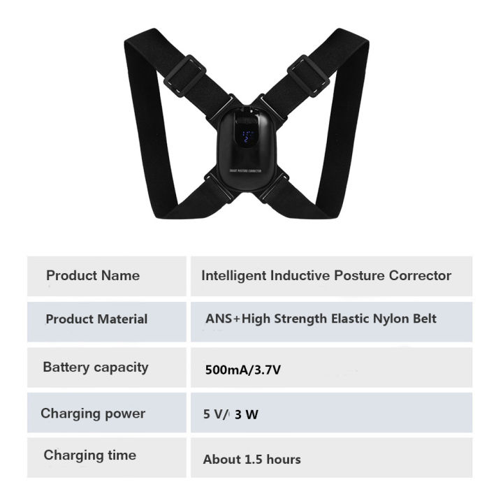 smart-posture-corrector-invisible-correction-belt-reminder-adult-child-sitting-posture-hunchback-back-smart-sensor-orthosis-new