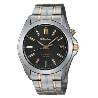 Seiko Kinetic นาฬิกาข้อมือผู้ชาย สีเงิน สายสแตนเลส รุ่น SKA271P1