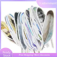 X ADORNMENT 30ชิ้น/กล่องเครื่องเขียนแบบสร้างสรรค์ Heteromorphic Feather ชุดเครื่องหมายแสดงข้อความบุคลิกภาพบุ๊คมาร์คที่คั่นหนังสือกระดาษที่ตั้งหนังสือ