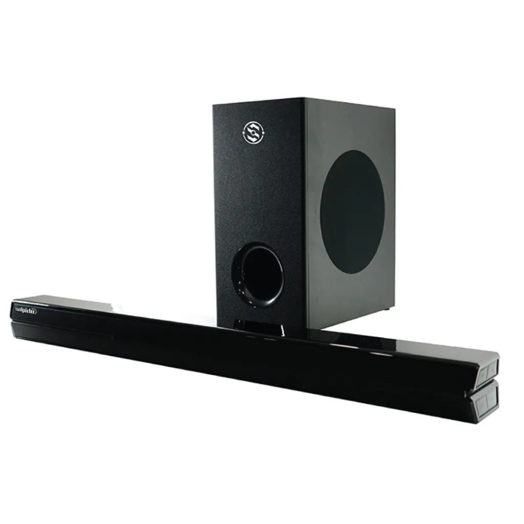 Salpido SB05 180 W Bluetooth Soundbar (Black, 2.1 Channel) Wireless Sound Bar with Subwoofer