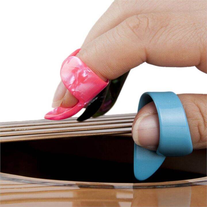 2-pcs-celluloid-finger-thumb-guitar-picks-playing-guitar-plectrums-guitar-accessories-colors-random-guitar-bass-accessories