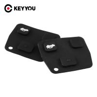 KEYYOU ซิลิโคน2X Ruer 3แป้นปุ่มกดสำหรับ Toyota Avensis โคโรลล่าแคมรี Yaris Prado อะไหล่ Rav4 Lexus ที่ห้อยกุญแจรถรีโมท