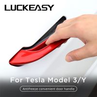 Haywood1 Tesla Model3 ModelY 2023 Antifreeze Door Handle Sticker Refit Accessories Trim Decoration Protector Cover