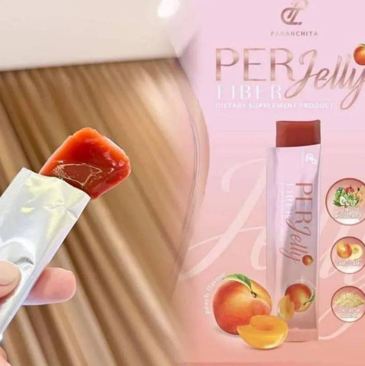 per-jelly-fiber-เพอเจลลี่-รสพีช-เจลลี่ทานง่าย-ไม่มีน้ำตาล-1กล่อง-7ซอง