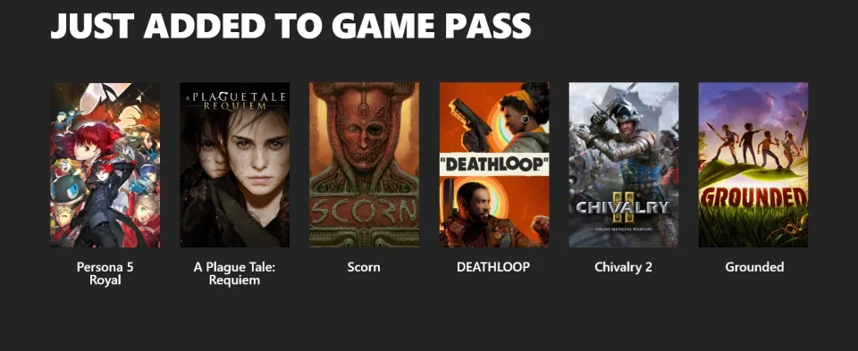 Coming Soon to Xbox Game Pass: Chivalry 2, Scorn, A Plague Tale: Requiem,  and More - Xbox Wire