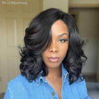 Loose Body Wave Curly Synthetic Hair Bob Wig Side Part Wigs For Black White Woman Cosplay Party Daily Use Heat Resistant Fiber [ Hot sell ] ea1voy