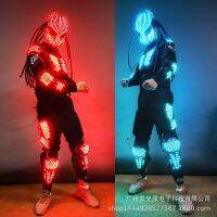 [COD] Jagged helmet colorful luminous armor special-shaped bar performance costume and suit