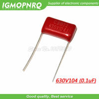 10pcs 630V104J PITCH 15มม. 0.1uF 100nF 630V 104 CBB 630V104J-P15 Polypropylene Films Capacitor