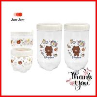 ชุดขวดโหลฝาเกลียว LOCKNLOCK LINE FRIEND สีขาว 4 ชิ้นCANISTER WITH SCREW LID SET LOCKNLOCK LINE FRIEND WHITE 4PCS **สามารถออกใบกำกับภาษีได้ค่ะ**