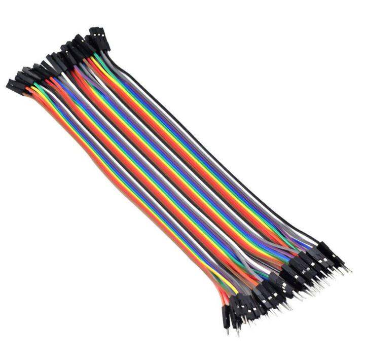 สายจั้มเปอร์ ผู้ เมีย 20 ซม 40เส้น./ Jumper wire male to female 20 cm
