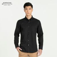 ARROW ANTI BACTERIA SHIRTเสื้อเชิ้ตทำงานแขนยาว ทรง SLIM FIT รุ่น AN7B1 (BL) สีดำ