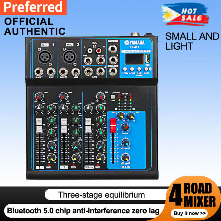 Yamaha 4/7 channel audio mixer original with sound signal bluetooth usb