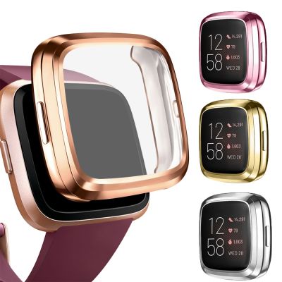 Screen Protector Tpu Case for Fitbit Versa 2 Versa 3 Versa Lite Waterproof Smartwatch Shell Bumper Cover for Fitbit Versa Sense
