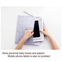 A4 Portable File Folder Extension Wallet Bill Receipt Sorting Organizer Office Felt Storage Bag Folders Pen Phone Filing Product