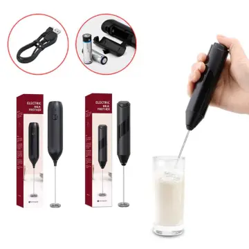 Electric Portable Whisk Drink Mixer Mini Foam Maker Battery Powered Drink  Mixer