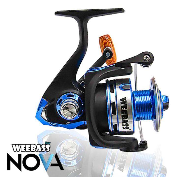 อุปกรณ์ตกปลา-weebass-รอก-รุ่น-nova-blue-4000-รอกตกปลา-รอกสปินนิ่ง-spinning