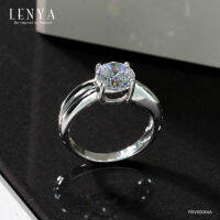 Lenya Jewelry แหวนเพชร DiamondLike เพชรเม็ดใหญ่ 2 กะรัต ดีไซน์เรียบหรู เหมาะอย่างยิ่งสำหรับเป็นของขวัญวันครบรอบและแทนความรัก