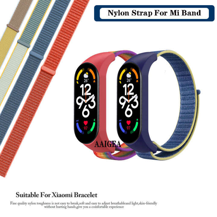 Strap Woven Nylon Loop Band for Xiaomi Mi band 7 Miband 3 4 5 6 Lazada PH