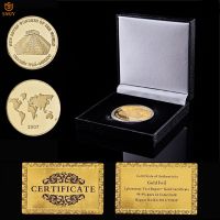 2007 New World Seven Wonders Chichen Itza-Mexico Famous Landmark Gold Plated Metal Souvenir Coin Value Online W/Luxury Box