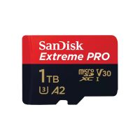 SanDisk Extreme Pro microSDXC, SQXCD 1TB, V30, U3, C10, A2, UHS-I, 200MB/s R, 140MB/s W, 4x6, SD adaptor, Lifetime Limited ME6-000986