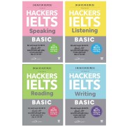 Sách -  Combo 4 cuốn - Hacker Ielts Basic Reading + Listening + Writing +
