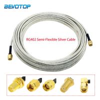 SMA Male Plug to SMA Female Jack Semi-Flexible Silver RG402 Cable High Frequency Test Cable 50ohm 6GHz RF Coaxial Cable Pigtail