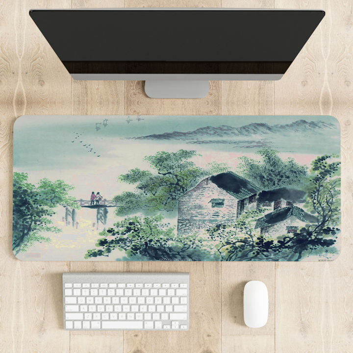 simple-and-beautiful-ink-painting-mouse-pad-best-selling-high-quality-rubber-mouse-pad-game-accessories-keyboard-mousepad