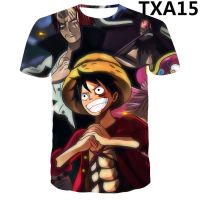 3D Printed Summer Luffy One Piece T-shirts Men Women 2021 New Fashion Hip Hop T Shirt Casual Brand Clothing Tops Tees xxs-6xl