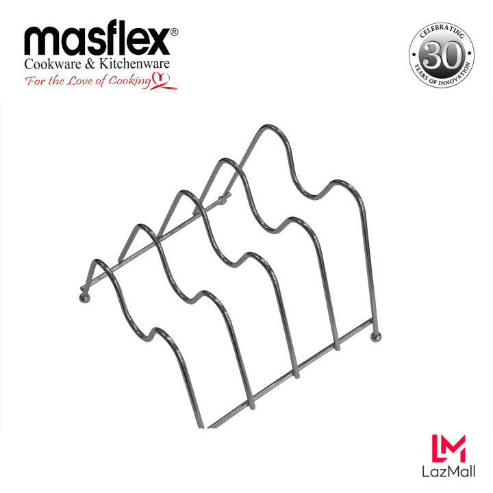 Masflex Cover Holder L18.5 cm x W19 cm x H16.5 cm Made of Chrome Plated