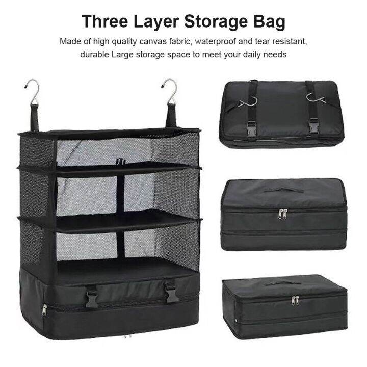 outdoor-storage-mesh-bag-canvas-folding-3-layers-2-hooks-hanging-picnic-fishing-camping-clothes-towel-accessories