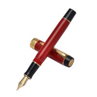 Jinhao 100 Centennial สีแดงเข้มเรซิ่นน้ำพุปากกาลูกศรคลิป EFFMก้มปลายปากกาที่มีแปลงเขียนธุรกิจสำนักงานของขวัญปากกาหมึก