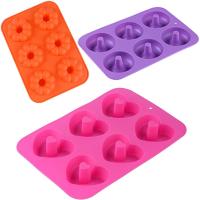 Silicone Donut Pan, Just Pop-Out, Non Stick Doughnuts Baking Pans for Donuts, Muffin