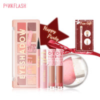 BUY 1 GIFT 1 PINKFLASH Pink Christmas Makeup Set Special Edition Beauty Set Hottest makeup Set Happy Party (Gift 1 Beauty Sponge Set) ของขวัญปีใหม่