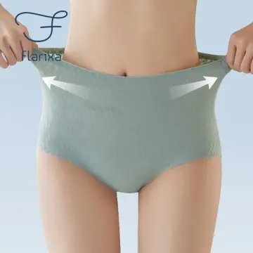 Flarixa Seamless High Waist Panties for Women Flat Belly Shaping