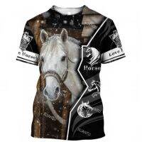 Unisex Animal Horse 3D Printed Mens T Shirts For Men Summer Short Sleeve Crewnack Fashion Casual Oversized Tee Shirt Camisetas