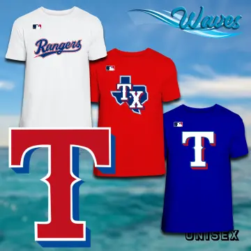 Cotton Texas Rangers on Blue MLB Baseball Sports Team Cotton